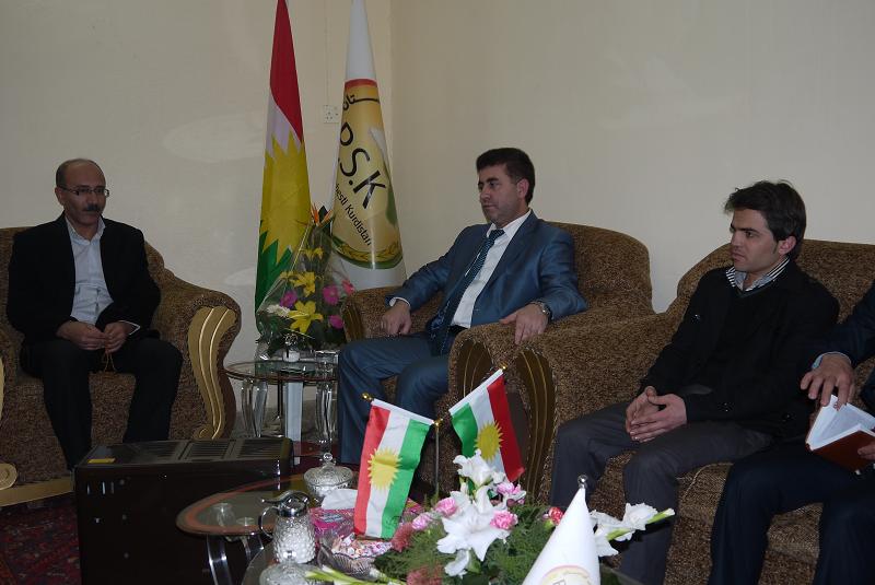 سەردانی شاندێکی کۆمەڵەی زەحمەتکێشانی کوردستان لە پارتی سەربەستیی کوردستانیان لە شاری سلێمانی کرد