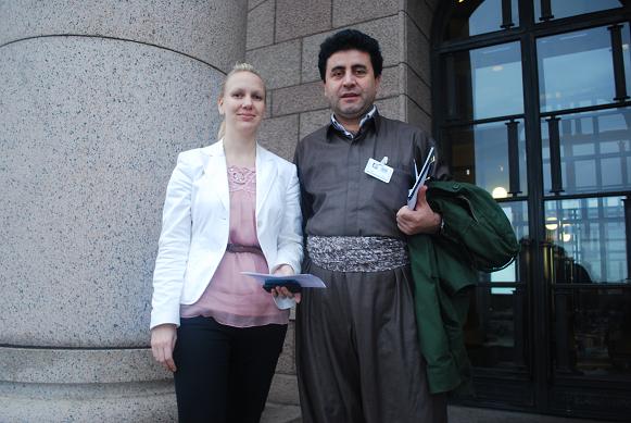 دیداری نێۆان سه&zwnj;رۆکی پارتی سه&zwnj;ربه&zwnj;ستیی کوردستان و (مالین برۆنکۆر) ڕاوێژکاری په&zwnj;رله&zwnj;مانتاران و ئه&zwnj;ندامی کۆمیته&zwnj;نی نێۆنه&zwnj;ته&zwnj;وه&zwnj;یی پارتی گه&zwnj;ل (لیبراڵ پارتی)  فینله&zwnj;ندی. 