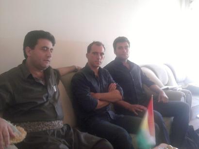 دوو لێکۆڵێەرو ڕۆژنامەنووسی فەرانسی لە هەولێری پایتەخت سەردانی کاک عارف باوەجانی سەرۆکی پسک دەکەن.