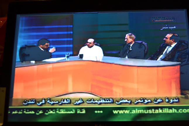  به&zwnj;شداری به‌‌ڕیز ئیبراهیم جاف جێگری سه&zwnj;رۆکی گشتی پسک له&zwnj; پانێلی ته&zwnj;له&zwnj;فزۆێنی ئه&zwnj;لموسته&zwnj;قیله&zwnj;، که&zwnj; تایبه&zwnj;ت کرابوو به&zwnj; کۆنگره&zwnj;ی یه&zwnj;کێتی نه&zwnj;ته&zwnj;وه&zwnj;کانی بنده&zwnj;ست.