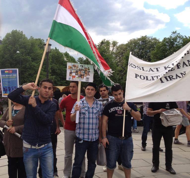 بەشداری کۆمیتەی نۆرویژی پارتی سەربەستیی کوردستان لە خۆپێشاندانی ڕەوەندی کورد لە ئۆسڵۆی پایتەخت.