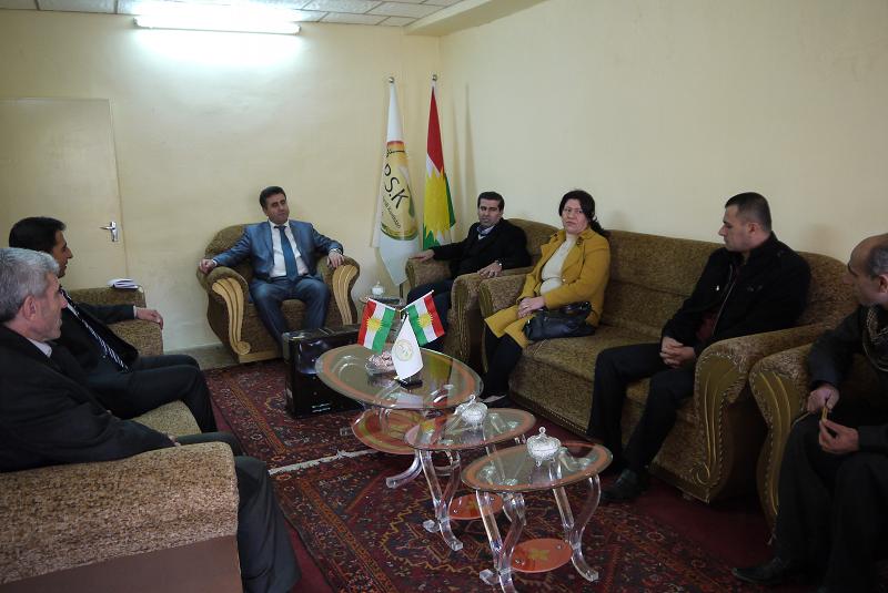 سەردانی شاندێکی حیزبی شیوعیی کوردستان لە پارتی سەربەستیی کوردستان.  