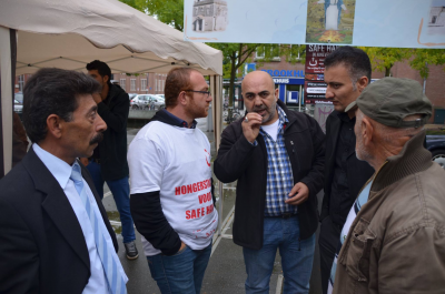سەردانی جێگری سەرۆکی گشتی پارتی سەربەستیی کوردستان کوردانی ئەڵمانیای سنوری هۆڵەندا بۆ مانگرتوانی ئێزیدی وکریستیانەکان