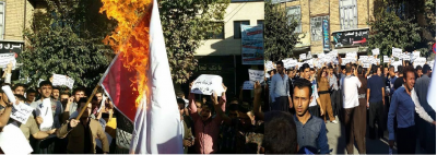 لە جوانرۆی جوان ئاڵای تورکیایان سووتان.