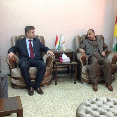 دیدارێکی دۆستانەی لە نێوان پارتی سەربەستیی کوردستان یەکێتی نەتەوەیی دیمۆکراتی کوردستان.