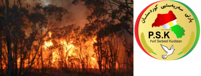 ڕاگەیاندراوی ئەنجوومەنی سەرکردایەتی پارتی سەربەستیی کوردستان، لە پێوەندی بە سووتاندنی ژینگەی رۆژهەڵاتی کوردستان لە لایەن کۆماری ئیسلامی ئێرانەوە.