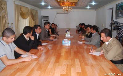 به‌‌ڕێوه&zwnj;چوونی کۆبوونه&zwnj;وه&zwnj;ی رێکخراوه&zwnj;کانی لاوانی رۆژهه&zwnj;ڵاتی کوردستان